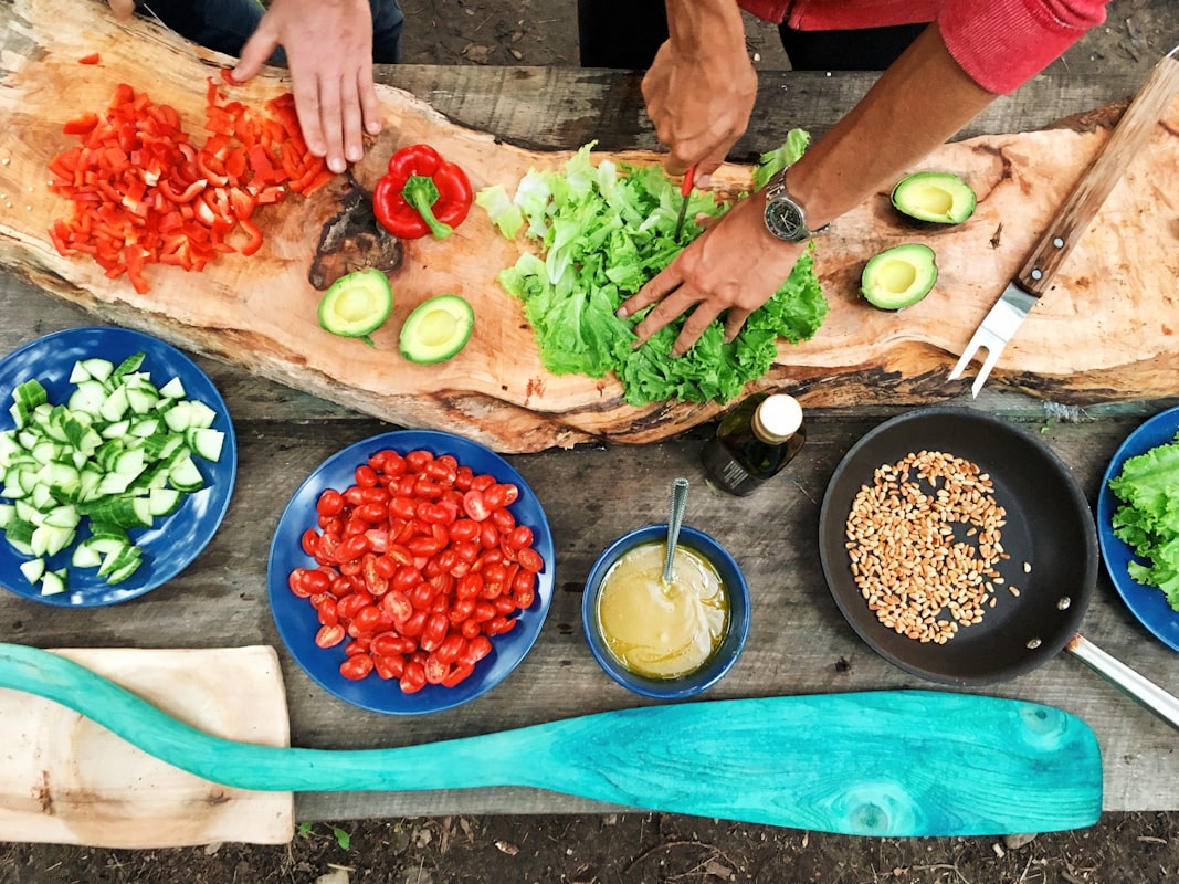 Online learning platform showing healthy eating education